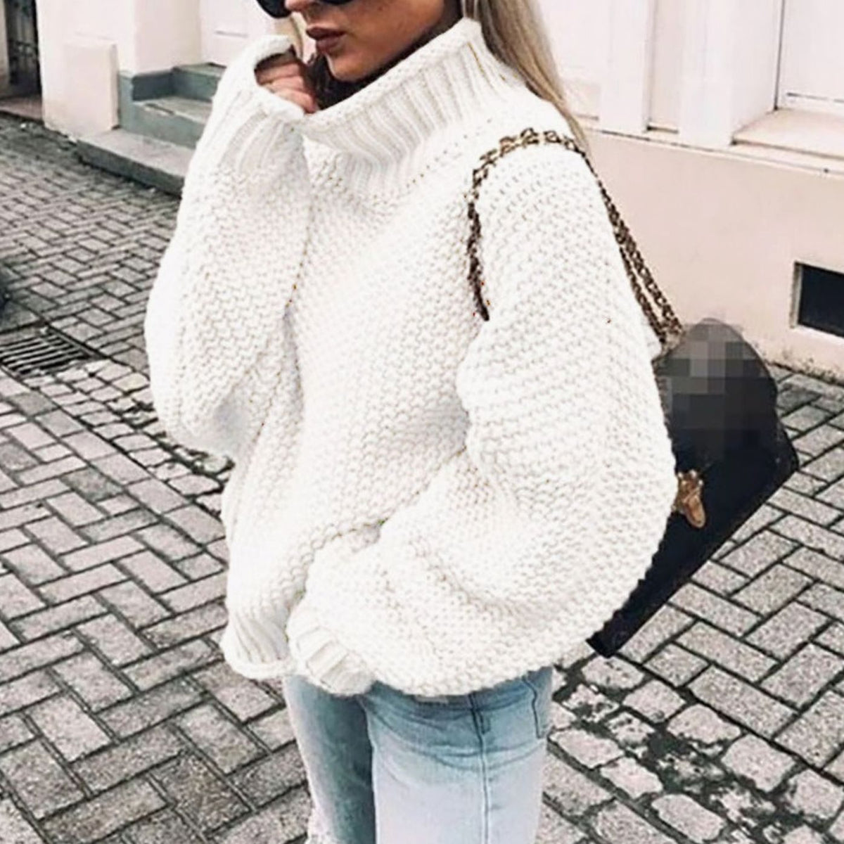 Beatrix | Maglione Oversized con Collo Alto